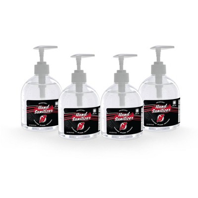 NHL New Jersey Devils 16oz Pump Top Hand Sanitizer - 4pk