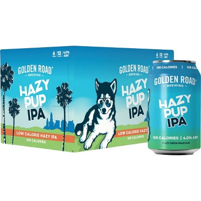Golden Road Hazy Pup IPA Beer - 6pk/12 fl oz Cans