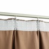 Aghana Digitals 2-Piece Taupe Suede-Touch Polyester Blackout Curtains with Metal Hooks, 55.1x88.6" - 4 of 4