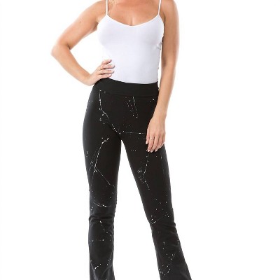 Women's Paint Splatter Yoga Leggings - T-PARTY S