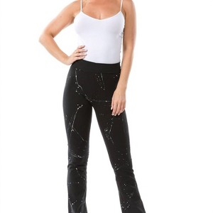 Women's Paint Splatter Yoga Leggings - T-PARTY S - 1 of 4