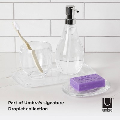 Clear Acrylic Toothbrush Holder with Oval Compartments