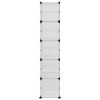 vidaXL Shoe Rack Transparent 17.3 in.x12.4 in.x60.4 in. PP - 4 of 4