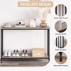 41‘’ Narrow Entryway Console Table，2 Tier Entry Way Console Entrance Table, Industrial Entryway Table with Metal Frame，for Entryway - 3 of 4