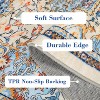 Washable Runner Rug, Vintage Oriental Floral Entryway Rug, Soft Non-Slip Faux Wool, Low Pile for Hallway, Bedroom, Kitchen, Laundry - 3 of 4
