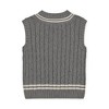 Hope & Henry Boys'  V-Neck Cable Sweater Vest, Infant - 3 of 3