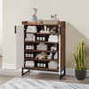UbMelt 29.52 Inch Shoe Cabinet,Modern Freestanding 5-Tier Shoe Storage Organizer with Adjustable Shelves and 2 Doors for Entryway,Hallway,Closet - 4 of 4