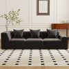 Resenkos 111" Modular Sctional Couches with Deep Seat, Compression Cloud Sofa Soft Corduroy Upholstered for Living Room Bedroom - 3 of 4