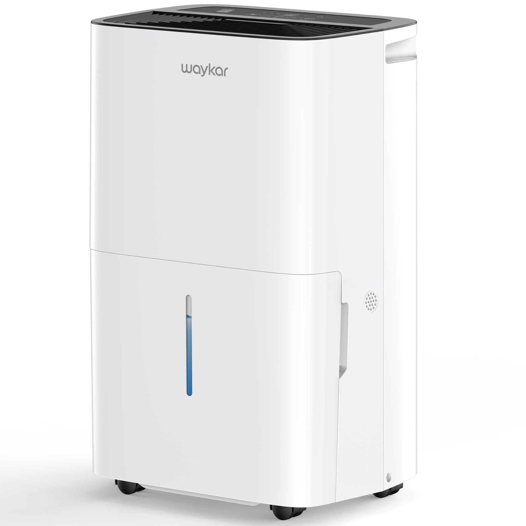 Waykar 80 pt. 5,000 sq. ft. Energy Star High Humidity Dehumidifier in White with Bucket and Drain Hose for Bedroom, Basement