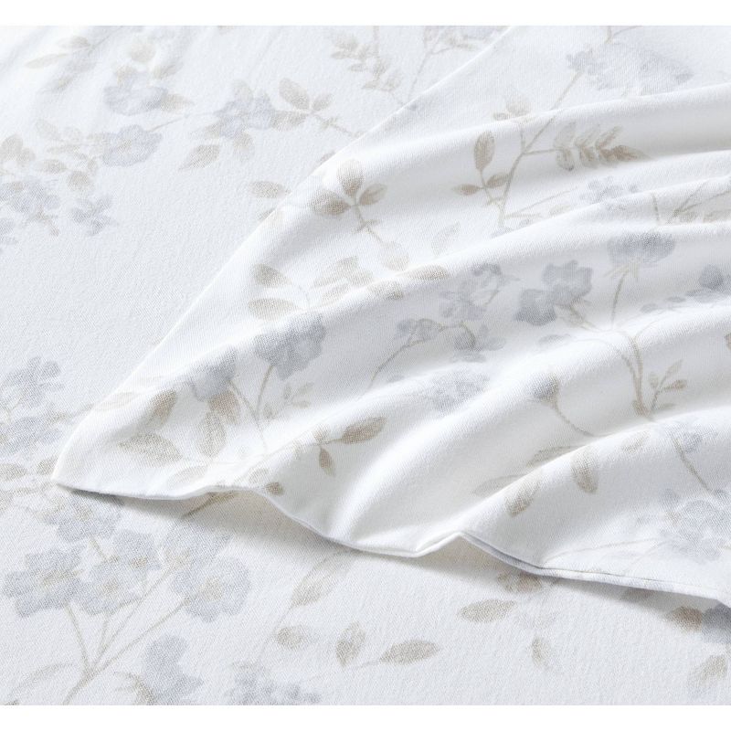 Printed Pattern Flannel Sheet Set - Laura Ashley, 4 of 12