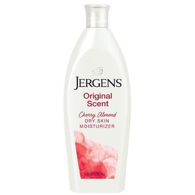 Jergens Original Scent with Cherry Almond Essence Dry Skin Moisturizer, Long Lasting Hydration - 10 fl oz