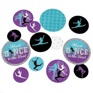 Big Dot of Happiness Must Dance to the Beat - Dance - Birthday Party Giant Circle Confetti - Dance Party Decorations - Large Confetti 27 Count - 1 of 4