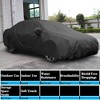 Unique Bargains Stormproof Waterproof Breathable Cae Cover Durable Outdoor Indoor Black - 3 of 4