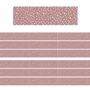 Teacher Created Resources® Classroom Cottage Vintage Rose Dots Straight Border Trim, 35 Feet Per Pack, 6 Packs - 1 of 4
