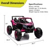 24V Ride On UTV Car, Battery Powered Kids Car, Electric Off-Road UTV Car with Remote Control, Ride on Toy for Kids - 3 of 4