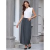 INSPIRE CHIC Women's Business High Waist Casual Work Pencil Long Skirts - 2 of 4