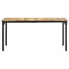 vidaXL Dining Table Natural wood color Rough Mango Wood Medium - 2 of 2