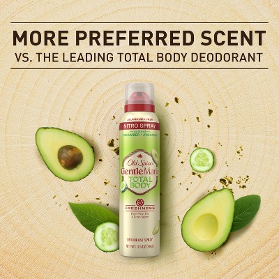 Old Spice Whole Body Deodorant for Men - Total Body Aluminum Free Spray - Cucumber &#38; Avocado - 3.5oz_4