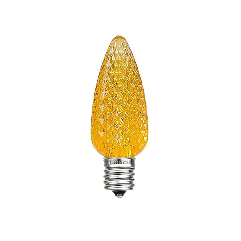 Novelty Lights C7 LED Faceted Christmas Replacement Bulbs Dimmable 25 Pack, 3 of 7