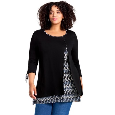 mono brushed chevron