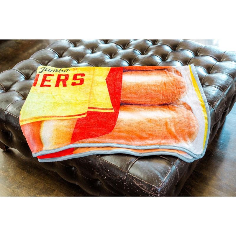 Toynk Oscar Mayer Jumbo Hot Dogs Fleece Throw Blanket | 45 x 60 Inches, 3 of 7