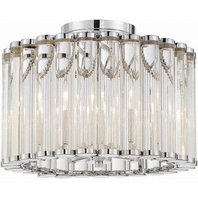 Crystorama Lighting Elliot 4 - Light Flush Mount in  Polished Nickel