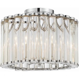 Crystorama Lighting Elliot 4 - Light Flush Mount in  Polished Nickel - 1 of 4
