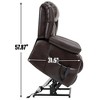 Faux Leather Dual Motor Power Lift Recliner Chair with 8-Point Vibration Massage & Lumbar Heating, Up to 350 lbs - 4 of 4