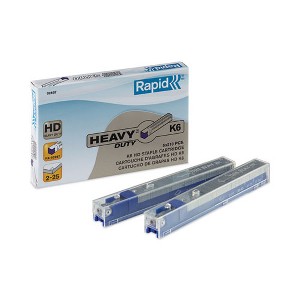 Rapid Staple Cartridge, 0.25" Leg, 0.5" Crown, Steel, 210/Cartridge, 5 Cartridges/Pack, 1,050/Pack - 1 of 4