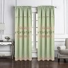 RT Designer Collection Antonia Macrame Luxurious Decorative Rod Pocket Curtain Panel 54" x 84" Sage - 2 of 4