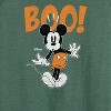 Women's - Disney - Mickey Halloween Animation Lightweight French Terry Wide Neck Long Sleeve Shirt - 2 of 4
