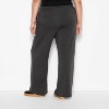 Women's Cars Wide Leg Fleece Graphic Pants - Black - 3 of 3