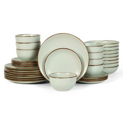 Stone Lain Brasa 32-piece Stoneware Dinnerware Set, Service For 8 ...