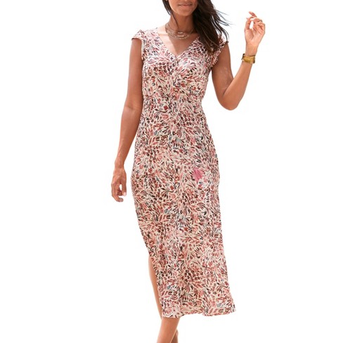 Lascana Women's Side Slit Maxi Dress Sundress Summer : Target