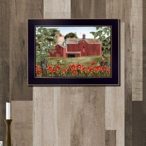 AZL1 Life Concept Wall Art Summer Days Printed Framed Poster Ready To Hang Canvas Display for Modern Energetic Home Decor, Black, 20"*1.5"*16" - 1 of 4