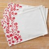 The Lakeside Collection Red Floral Set of 4 Placemats - 2 of 3