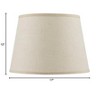 Cal Lighting Hardback Fine Burlap Shade - 2 of 2