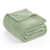 Chenille Knit Throw Blanket ，Soft Checkered Texture for Sofa, Bed, and Living Room-Amelie Home - 3 of 4