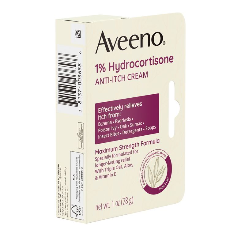 Aveeno Active Naturals Anti-itch Cream - 1oz, 6 of 9
