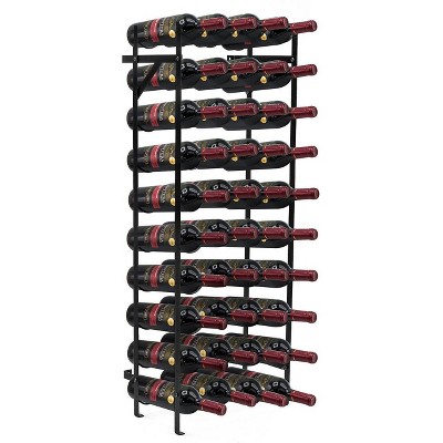 Photo 1 of 40 Bottle Capacity Freestanding Wine Rack Black - Sorbus