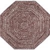 72" x 72" Chenille Tweed Collection Dove & Chesnut Reversible Indoor Area Utility Octagonal Rug - Better Trends - 2 of 4