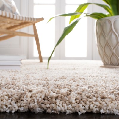 Hudson Shag SGH206 Power Loomed Area Rug - Ivory/Beige - 5'3"x7'6" - Safavieh.
