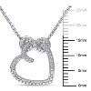 EVERLY JEWELRY | Sterling Silver Diamond Heart Infinity Pendant with Chain - 3 of 4