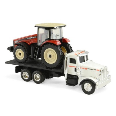 ERTL 1/64 Versatile 290 MFWD Tractor on Peterbilt 367 Dealership Truck 16247