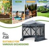 Pop Up Camping Gazebo Canopy Sun Shelter with 6 Removable Wind Cloths - 3 of 4