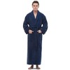 ESKYMODE Mens Terry Cotton Bathrobe, Ankle Length Long Towel Bath Robe - 2 of 4