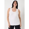 June + Vie by Roaman's Women's Plus Size Ribbed Scoopneck Tank Top - 3 of 3