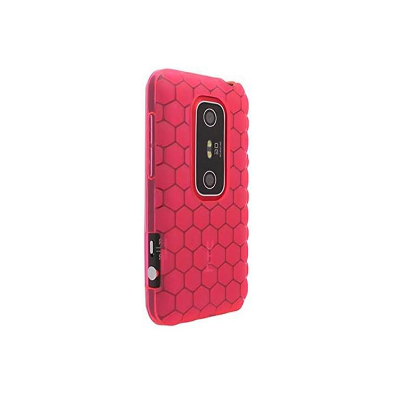 Sprint Dura-Gel Honeycomb Case for HTC EVO 3D - Pink, 2 of 3