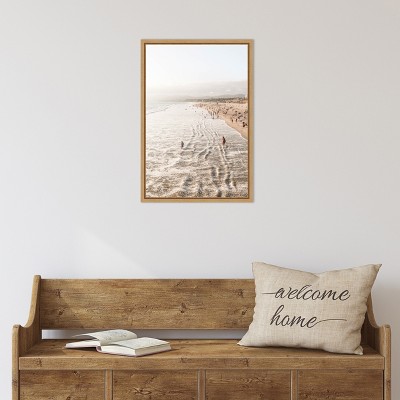 Santa Monica Beach Earth Tones Canvas Wall Art, 16x23