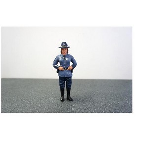 State Trooper Sharon Figure For 1:18 Diecast Model Cars by American Diorama - 1 of 3